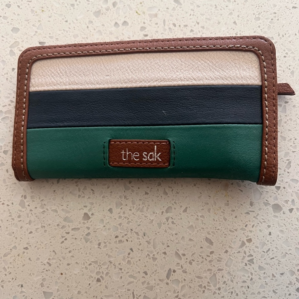 The Sak Brown, Cream, Navy and Green Wallet